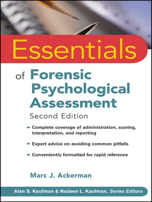 cover image of Essentials of Forensic Psychological Assessment